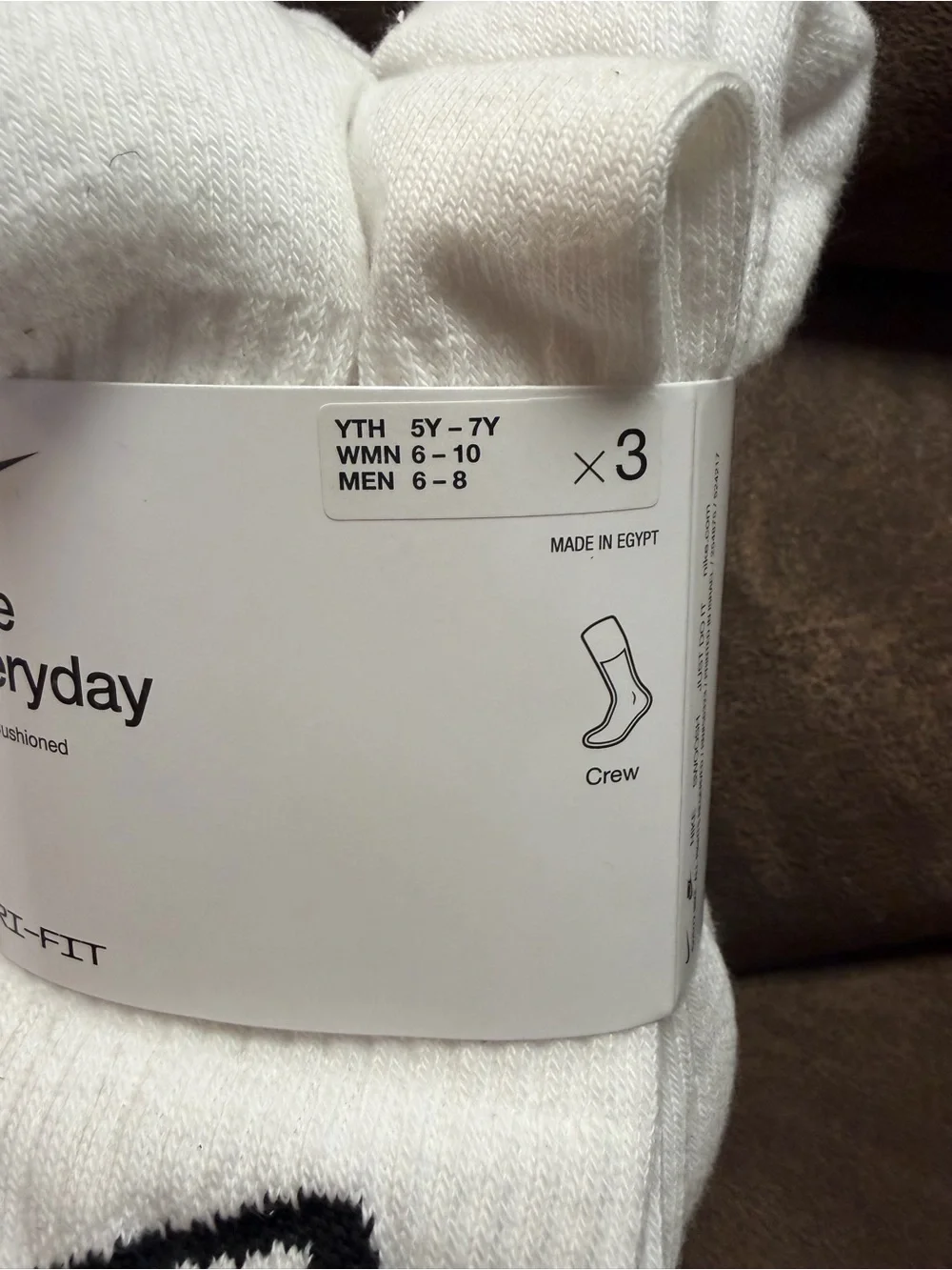 Nike Everyday Crew Socks - White (6-Pack)